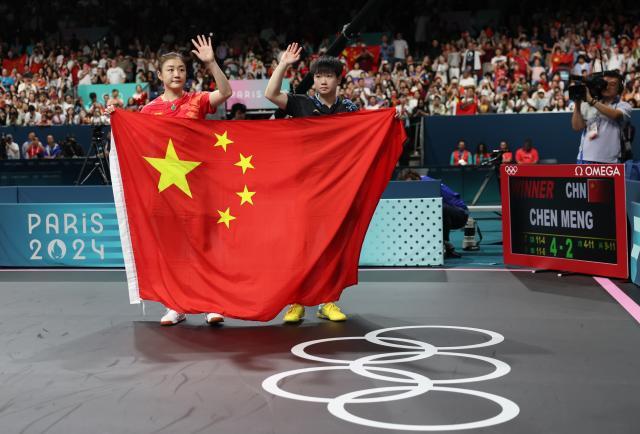 足彩-陈梦：这届金牌更珍贵 孙颖莎：会规划好未来四年